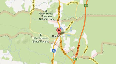 Map to Beerburrum